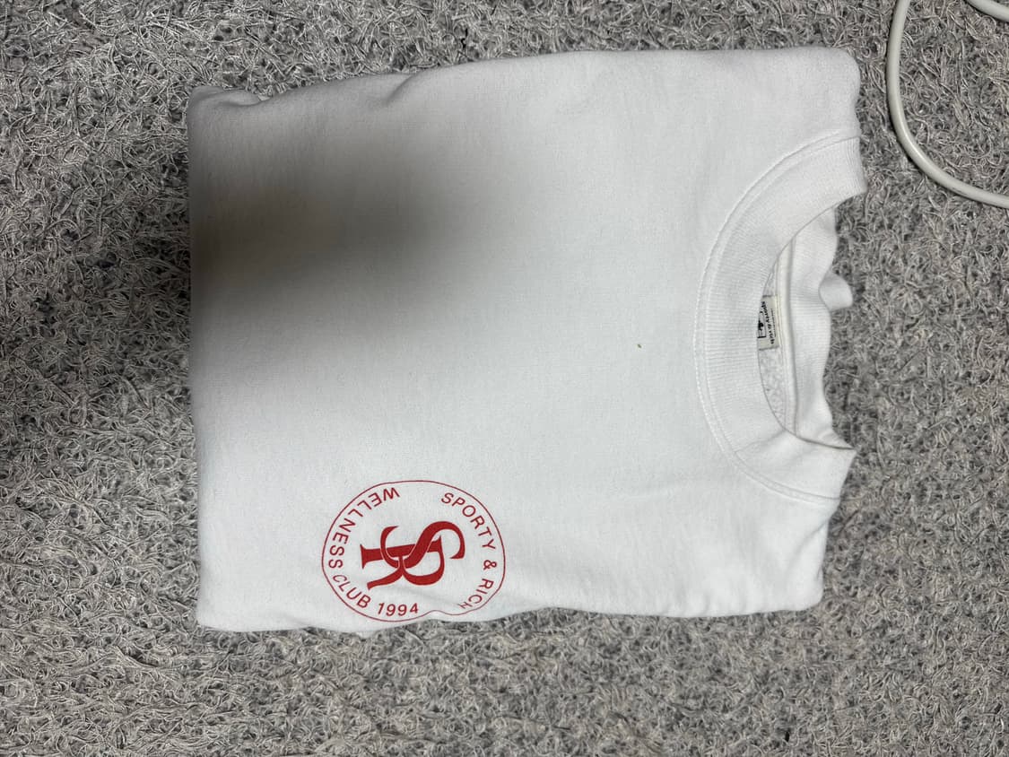 스포티앤리치 기모맨투맨 화이트 s 상품이미지4