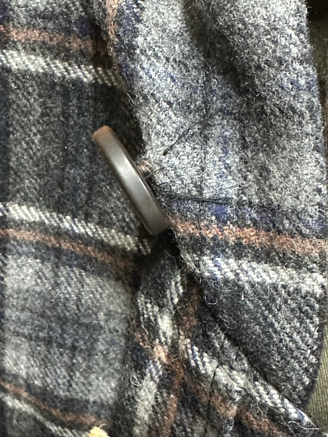 사파리스팟 레기온 퍼 체크 더플 코트 1사이즈 상품이미지9