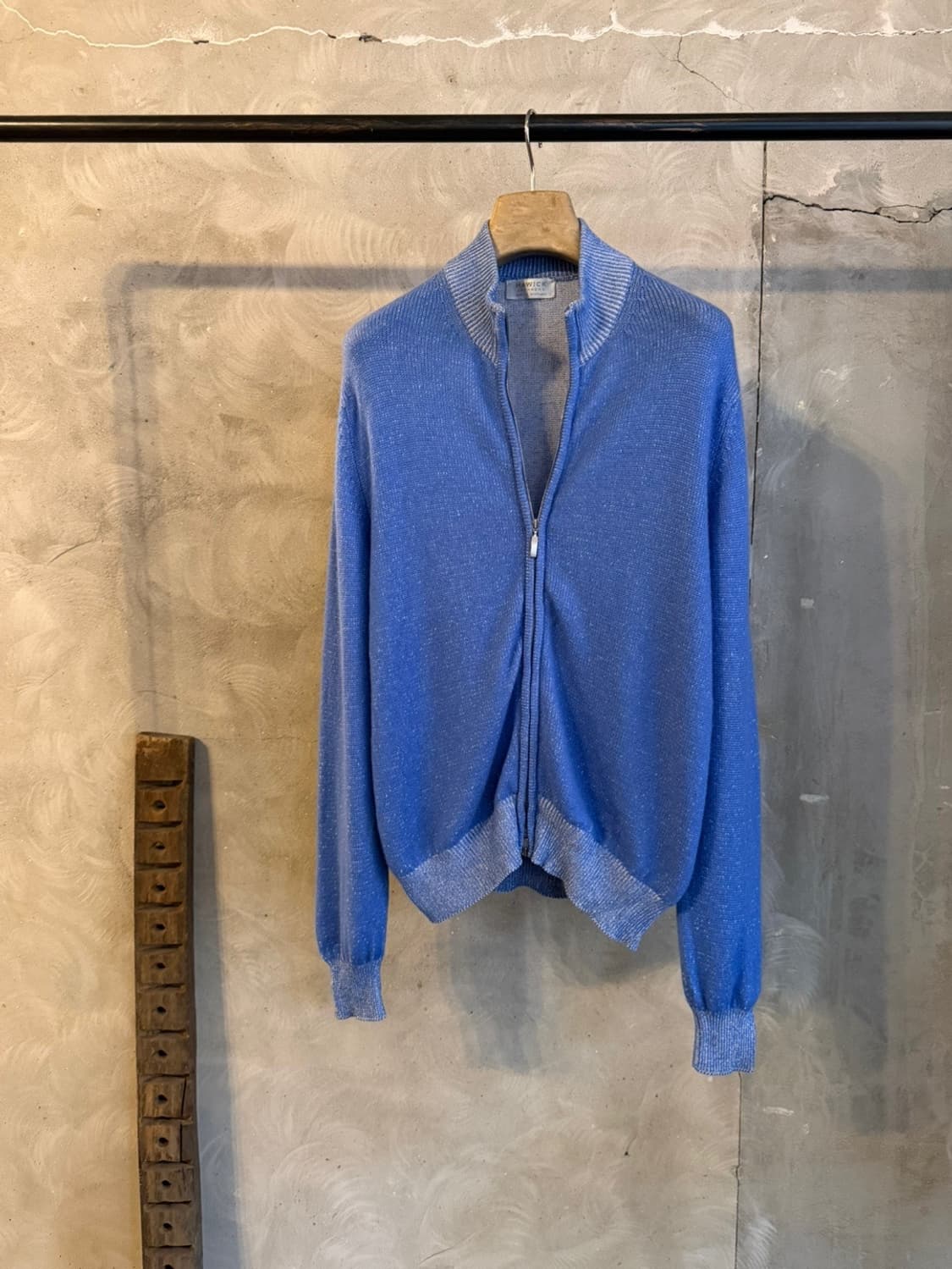 HAWICK 스코티쉬 캐시미어 짚업 니트 105 상품이미지1