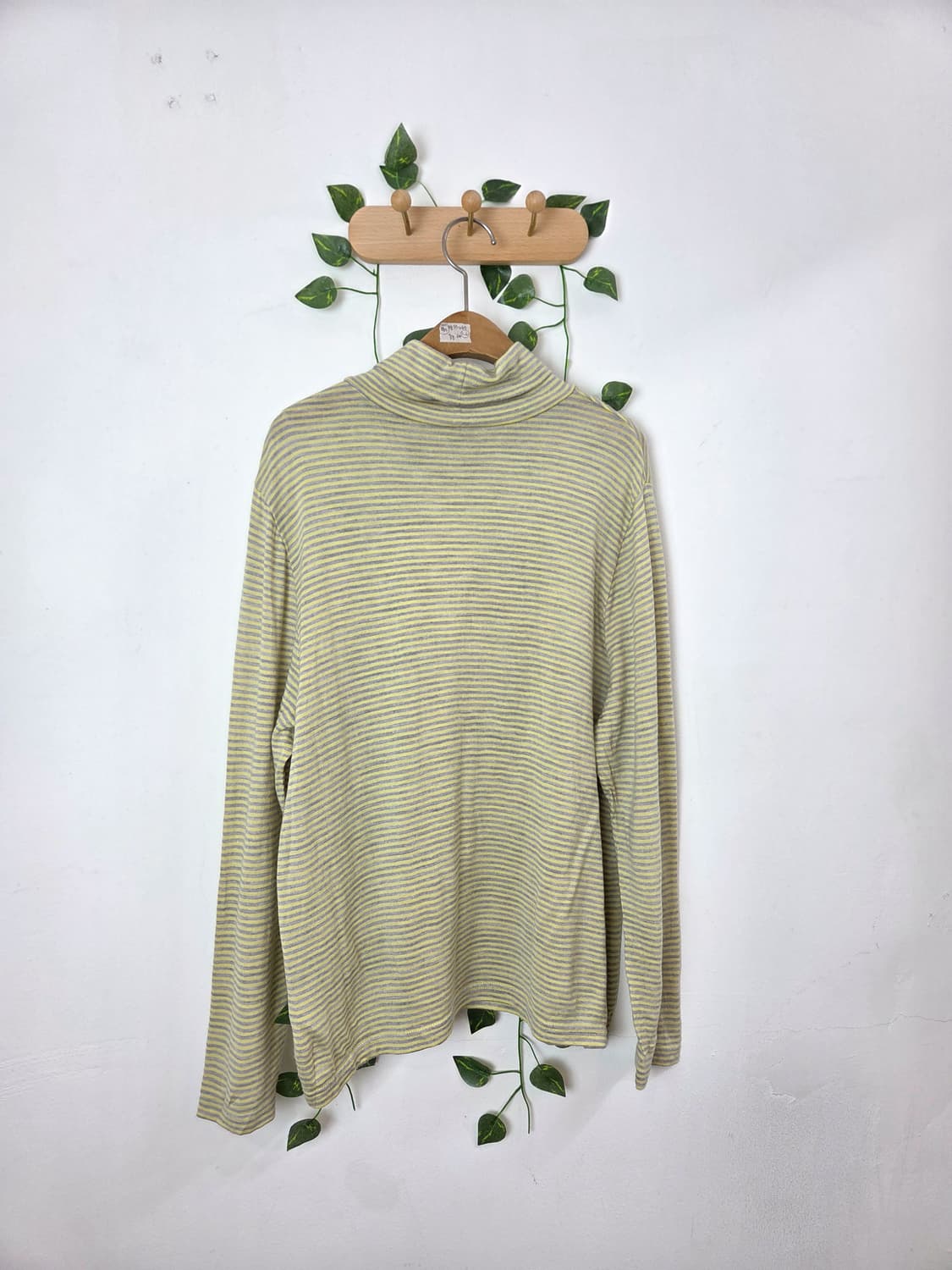 레몬 잔스트라이프 목폴라 슬리브 상품이미지4