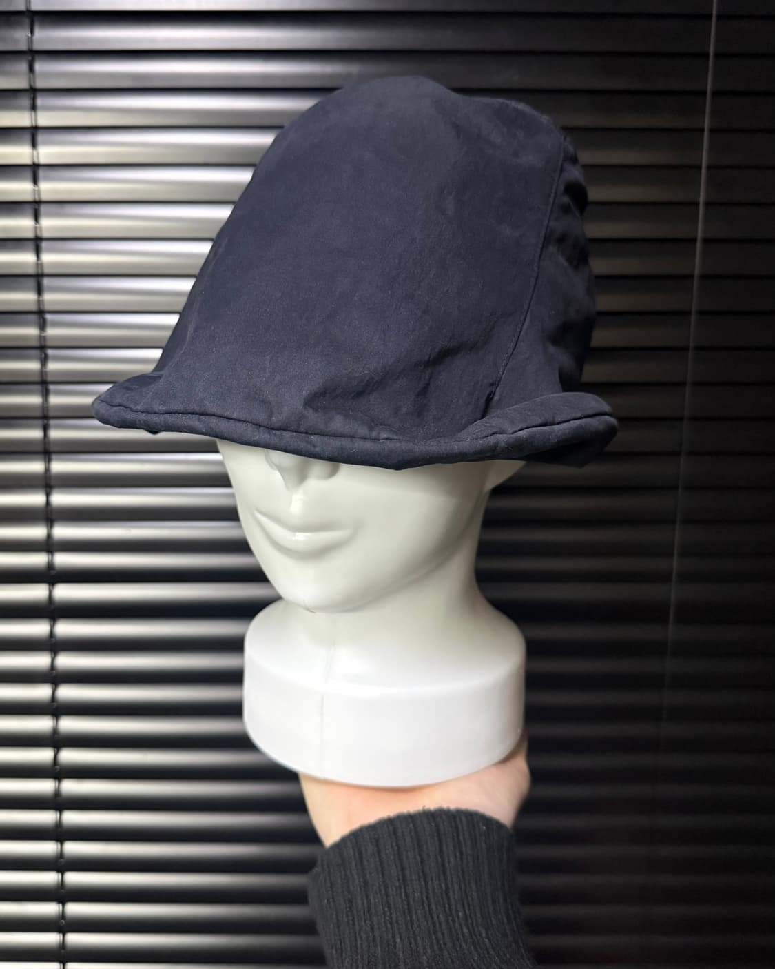 피에르가르뎅 벙거지 버킷햇 철사 네이비 남색 헌팅캡 에스닉 뉴스보이캡  상품이미지2