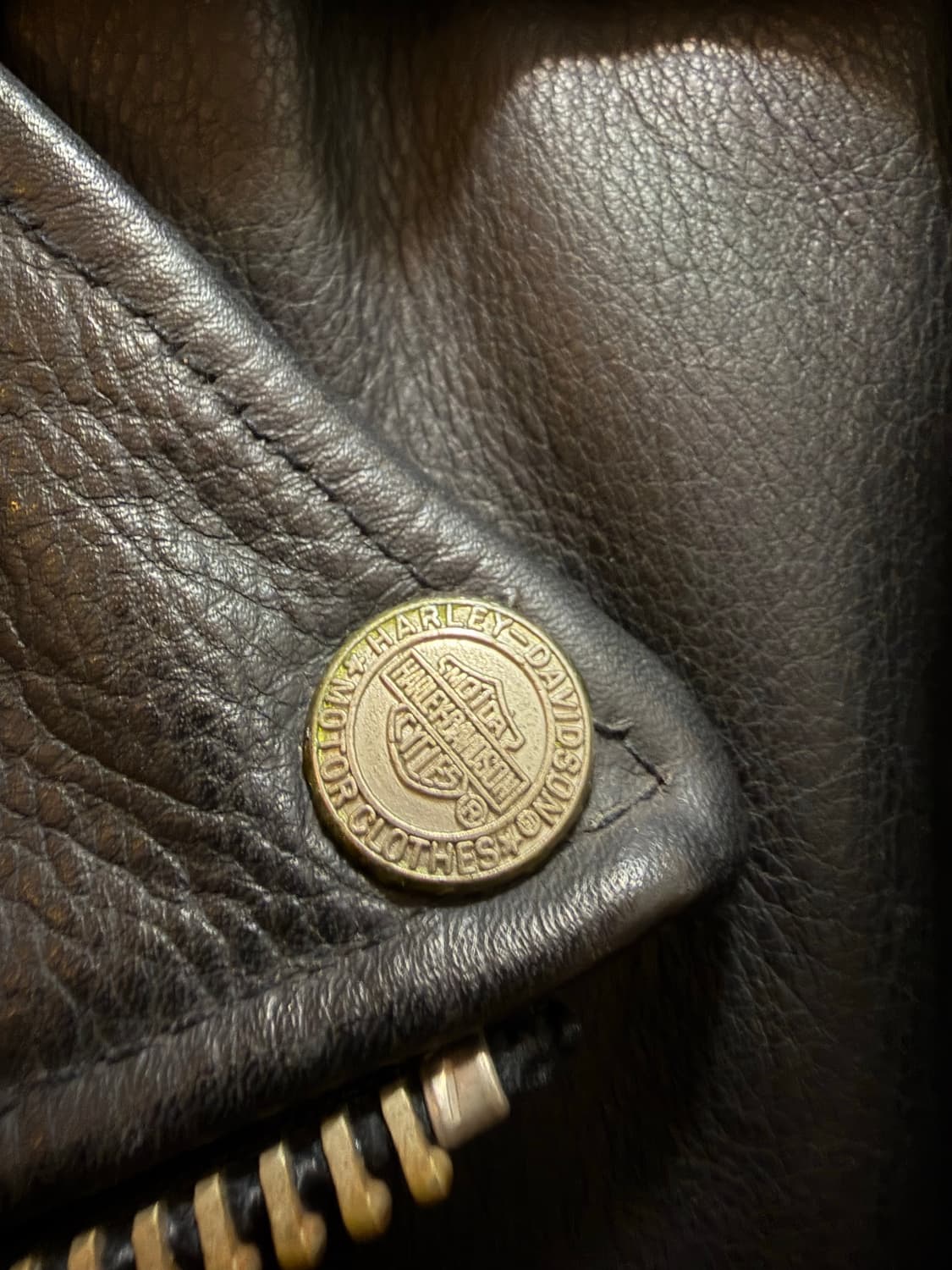 할리데이비슨 블랙 소가죽 라이더자켓 L 에어로레더 홀스하이드 상품이미지4