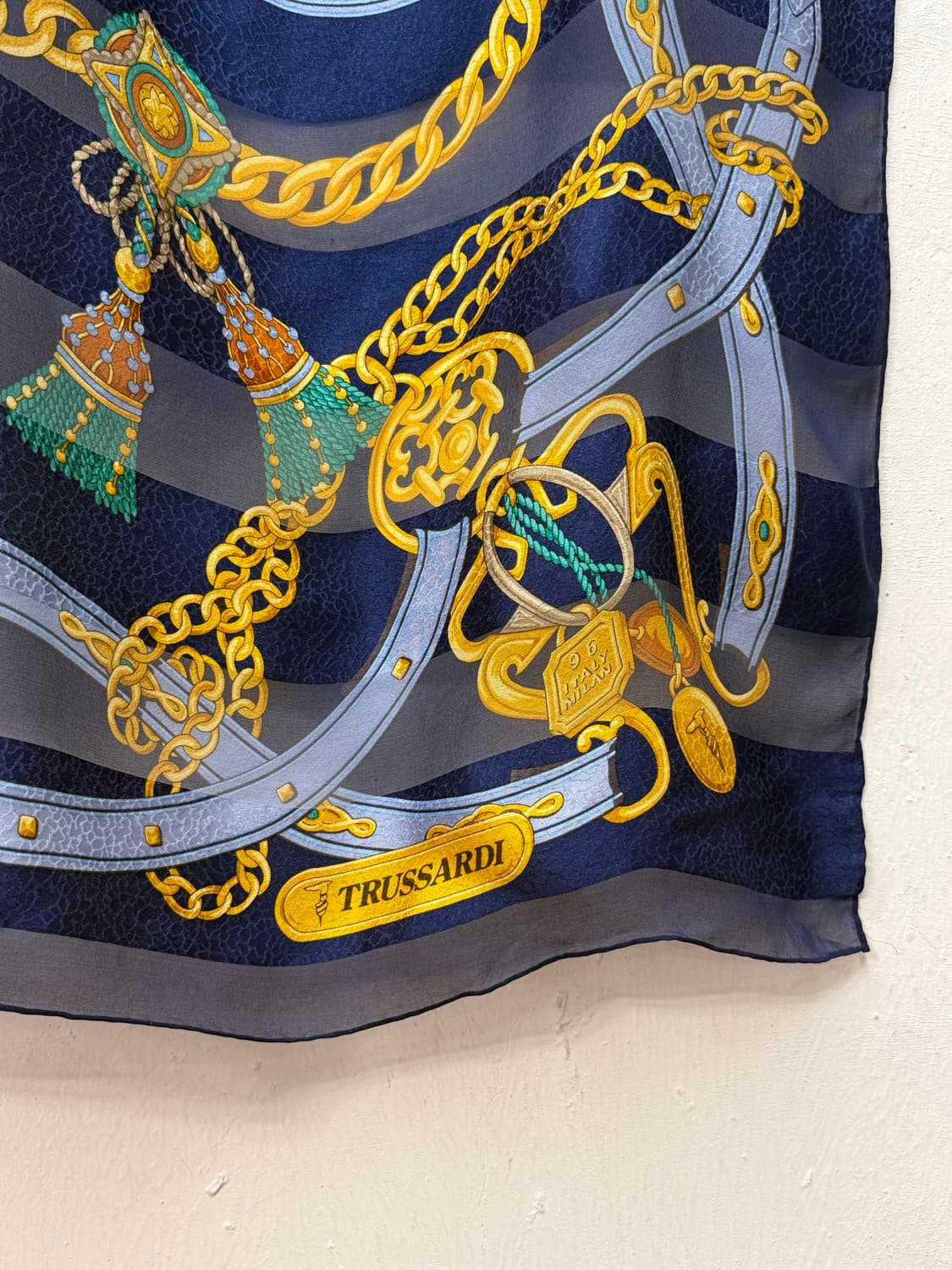 TRUSSARDI Chiffon Equestrian Scarf 상품이미지3