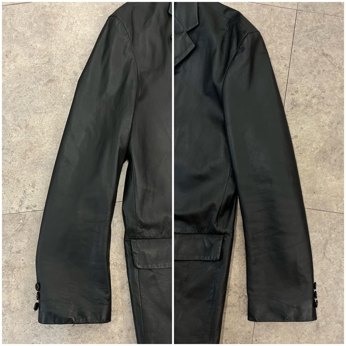 빈티지 양가죽 레더 자켓 블랙 105 #csz3956 상품이미지4