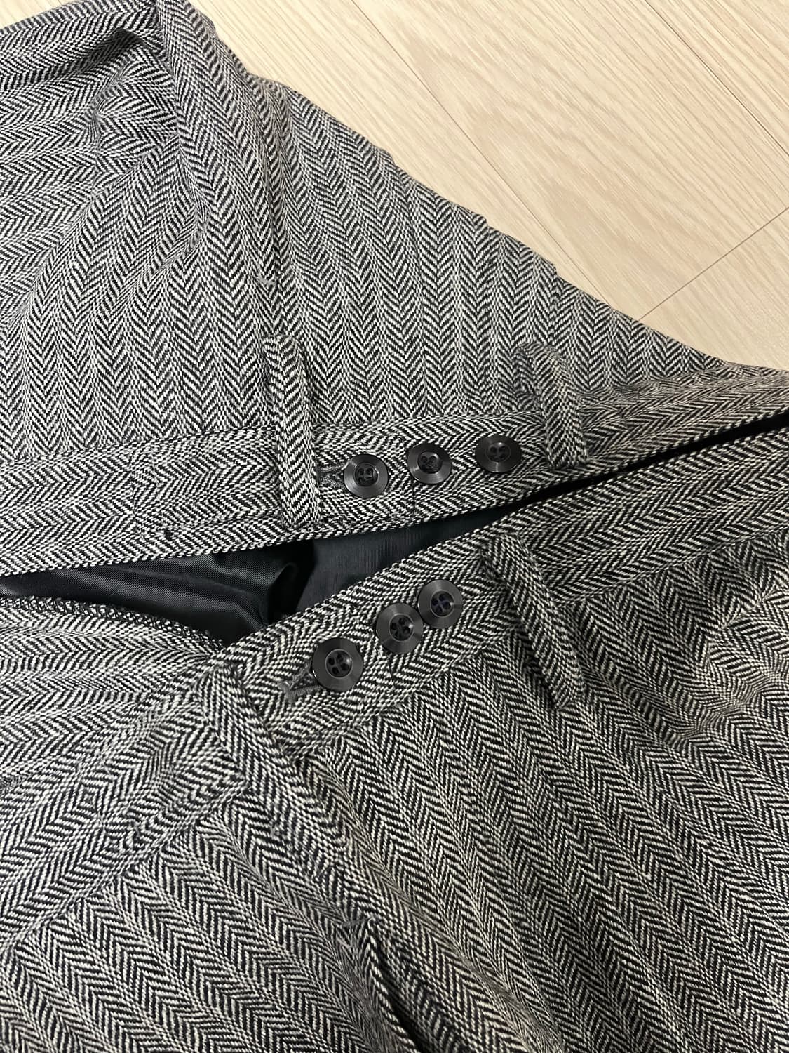 Goi 고이 헤링본 비거 팬츠 상품이미지5