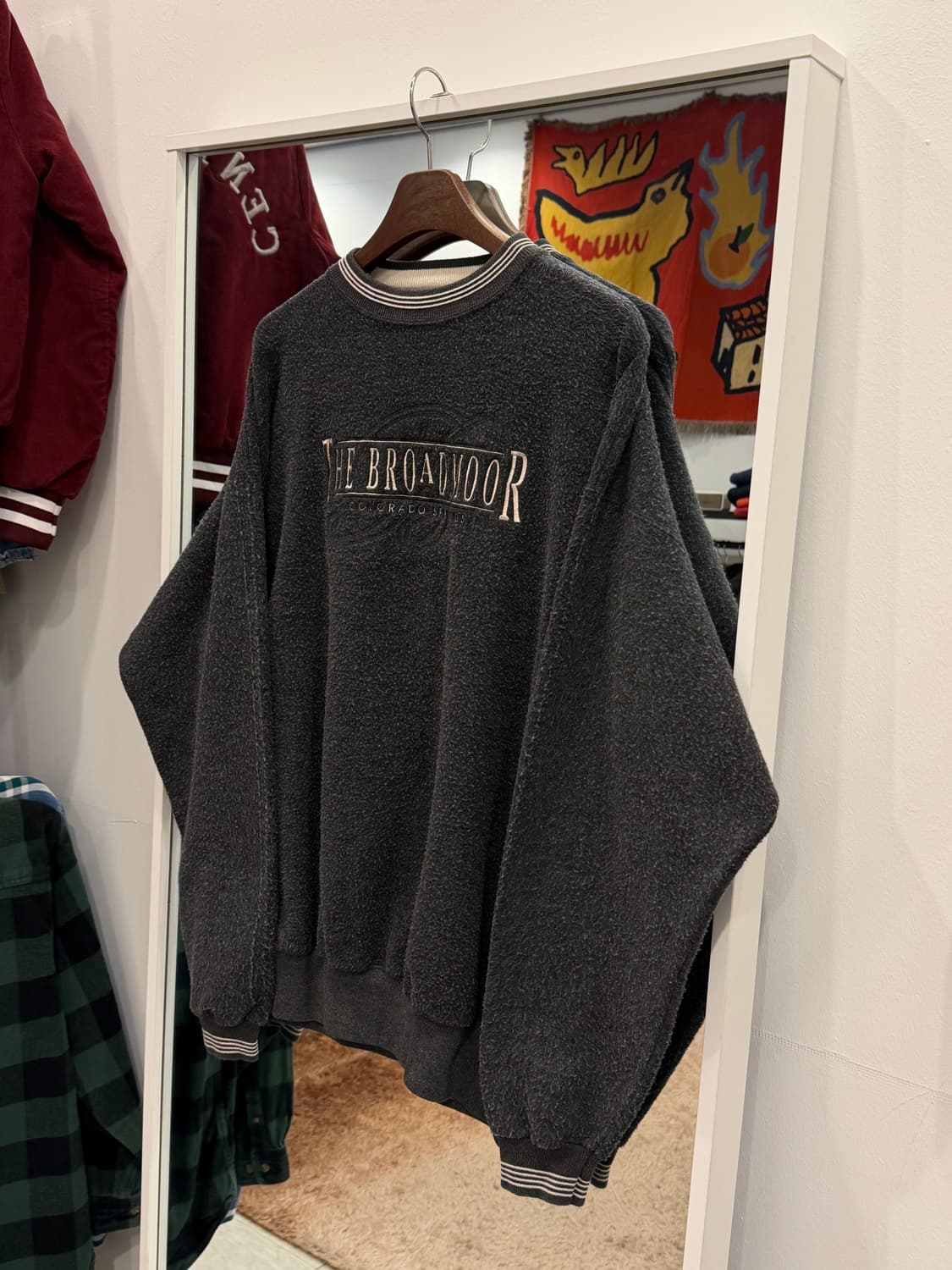 90s Time Out 빈티지 플리스 스웻 셔츠 (made in USA) 상품이미지1