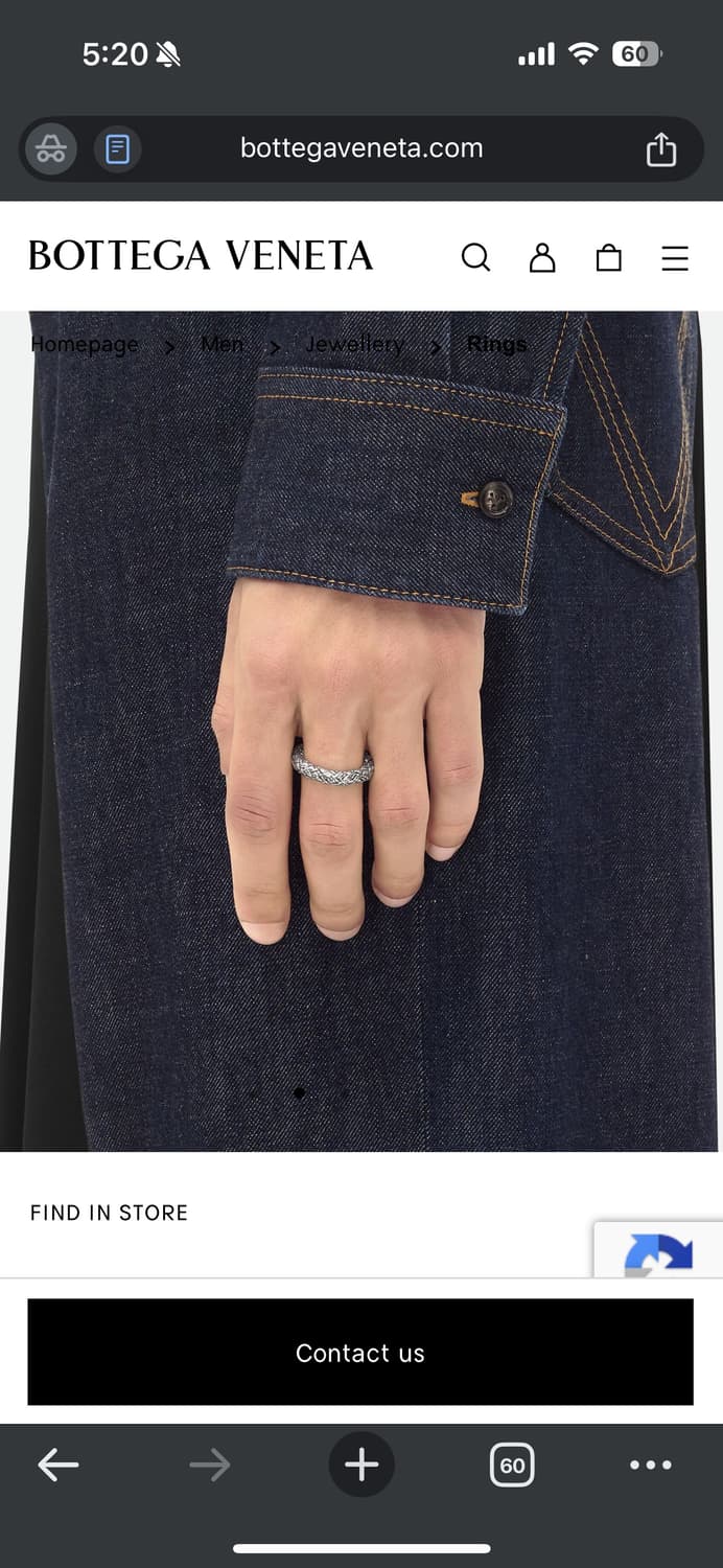 [ks11] 보테가베네타 25ss 인트레치오링 상품이미지4