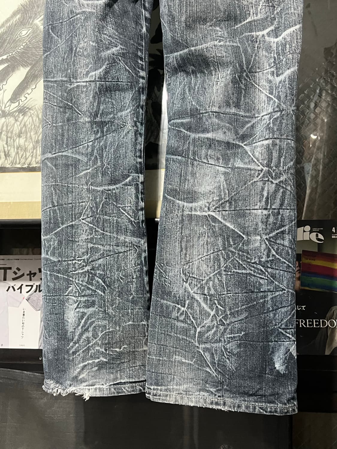 Mild Life 레터링 포인트 데님 팬츠 상품이미지7