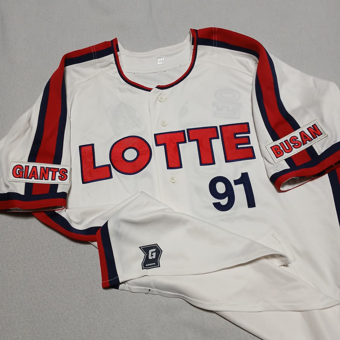 롯데자이언츠 어센틱 윤동희 자수 유니폼 야구 져지 120 상품이미지1