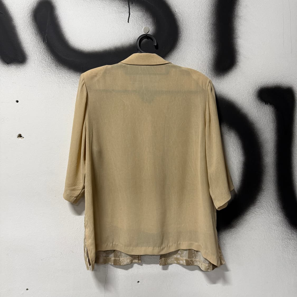 VTG 빈티지 뮤트톤 파에톤 플라워 패턴 레이어드 반팔 셔츠 상품이미지2