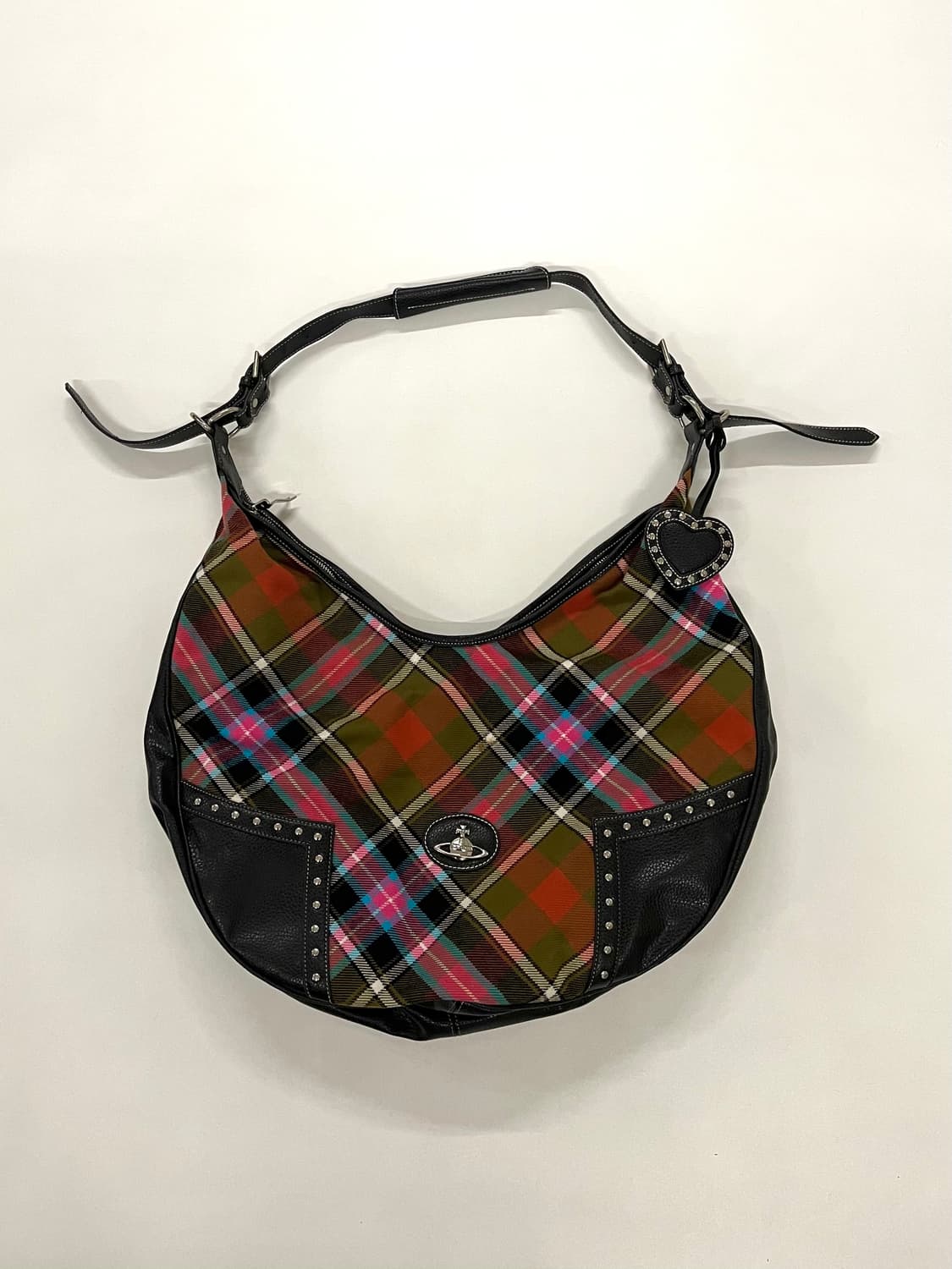 비비안웨스트우드 체크 울 크로스 바디백 상품이미지4