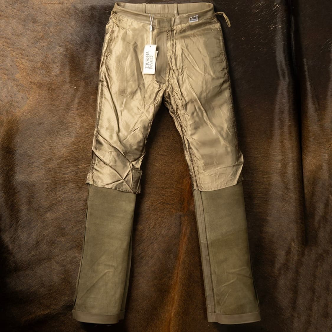 [28] 00s VERSACE 지아니 베르사체 램스킨 레더팬츠  상품이미지3