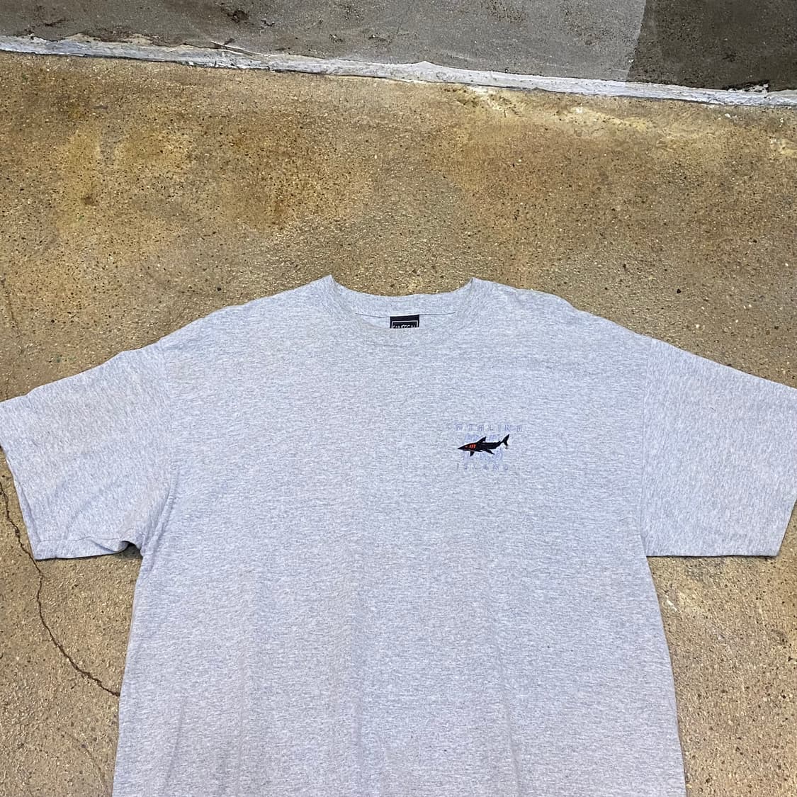미국 빈티지 카타리나아일랜드 상어 프린팅 포인트 티셔츠 상품이미지2