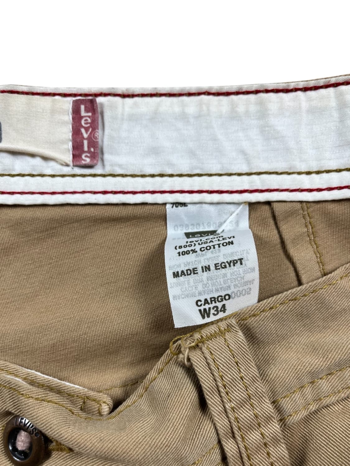 Levi's 베이지 코튼 카고 버뮤다  상품이미지3