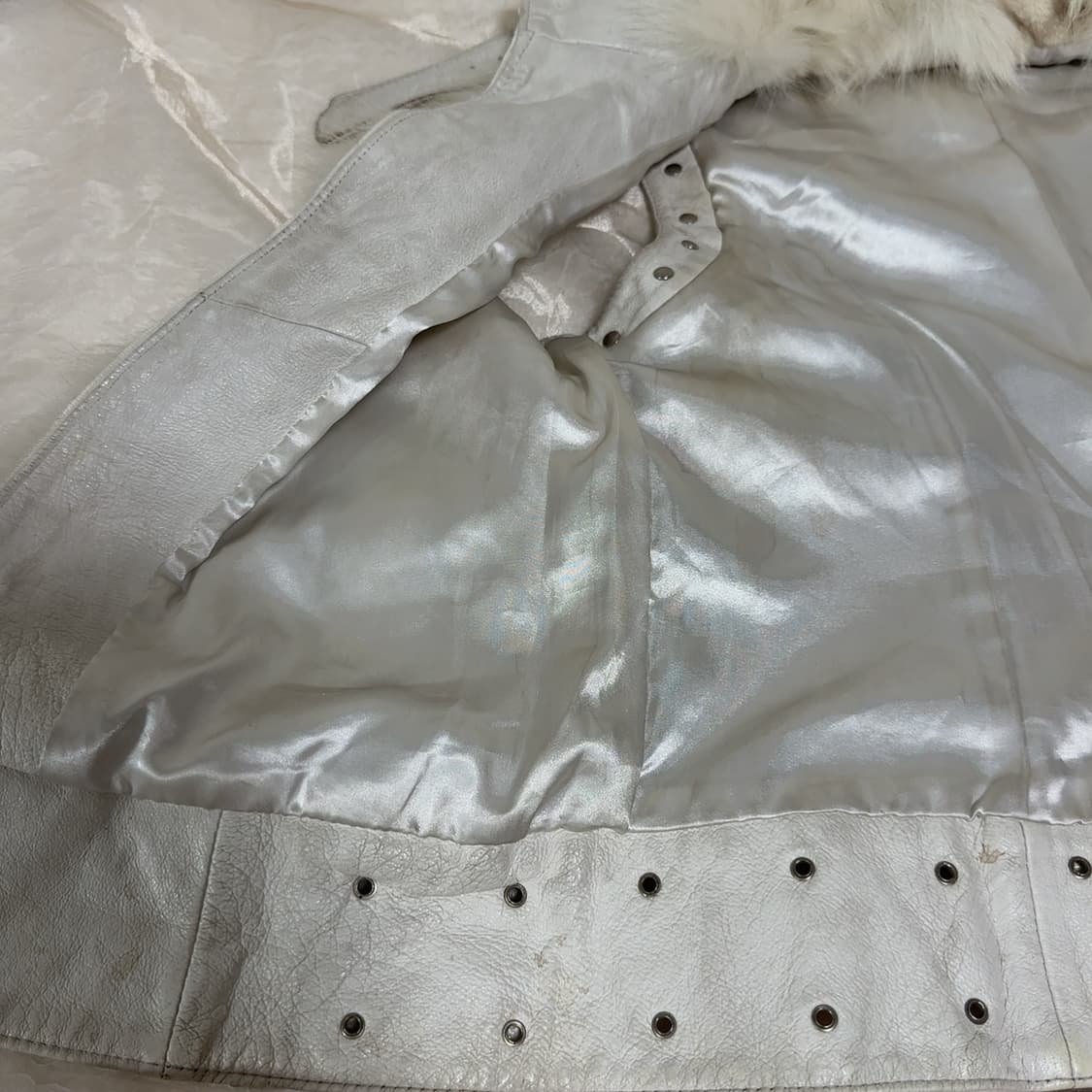 빈티지 고딕 여우털 폭스퍼 양가죽 조끼 베스트 상품이미지7