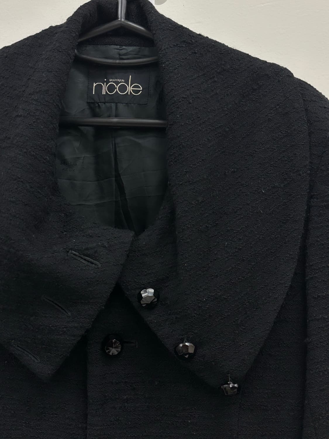 빈티지 블랙 울 자켓 상품이미지7