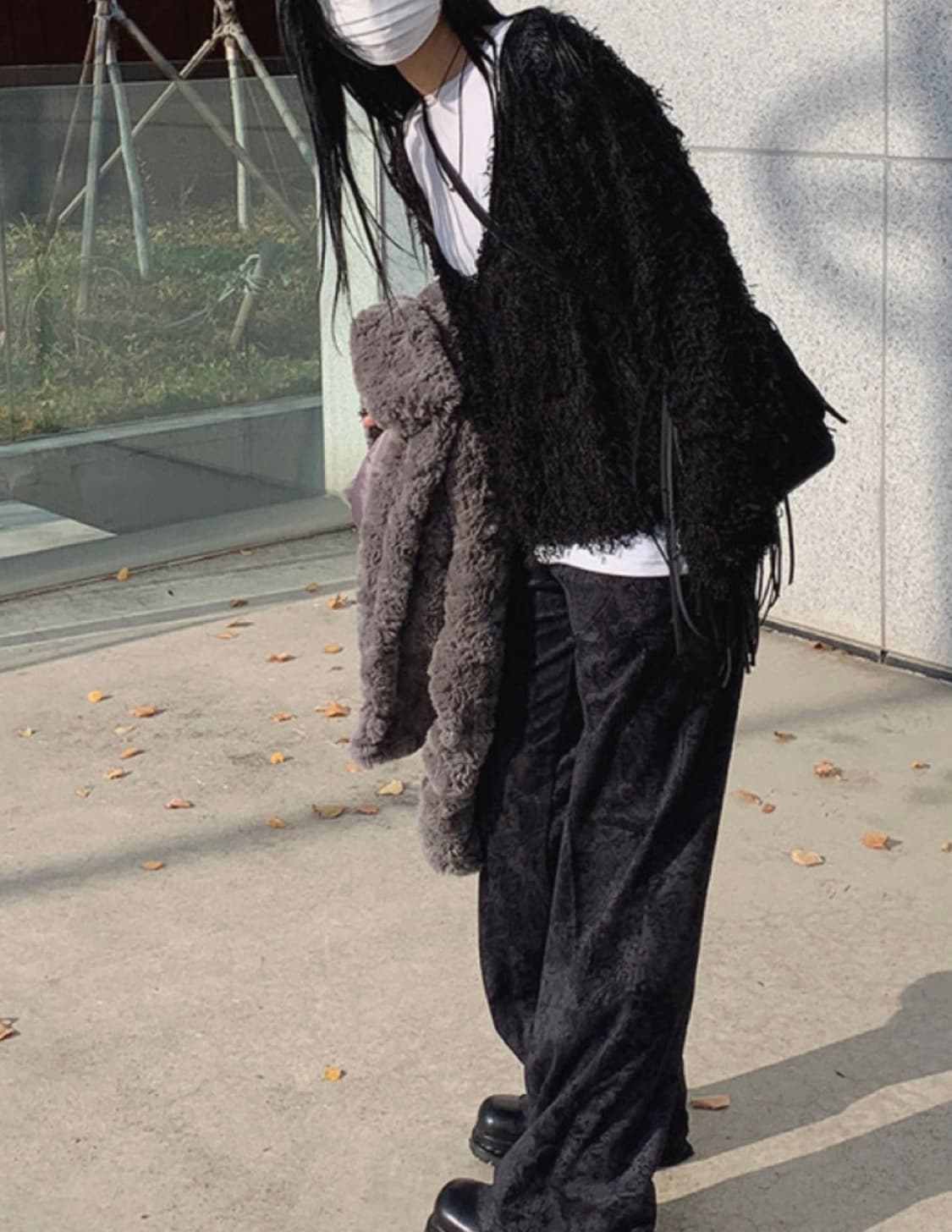 코듀로이 벨벳 자카드 부츠컷 팬츠 상품이미지3