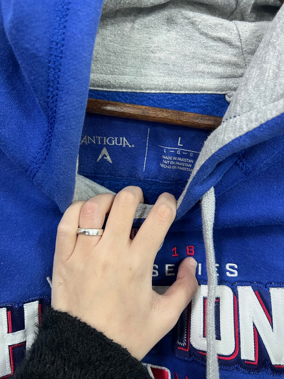 ANTIGUA  블루 후드티 상품이미지3