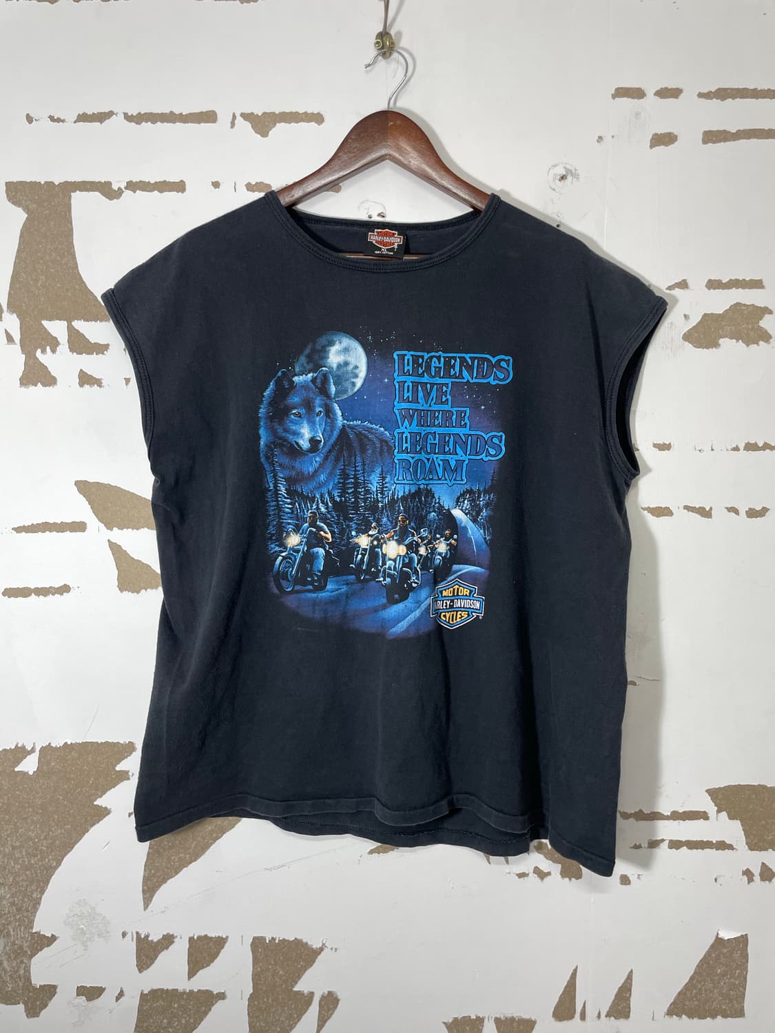 USA 90‘s 할리데이비슨 울프 슬리브리스 상품이미지2
