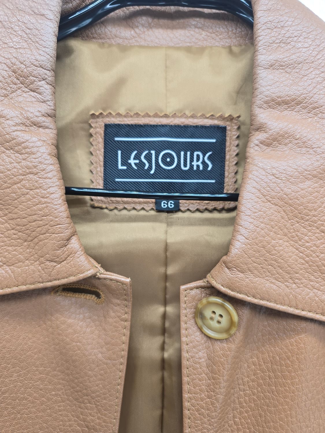 레쥬르 브라운 양가죽 레더 코트 66 (55) 상품이미지2