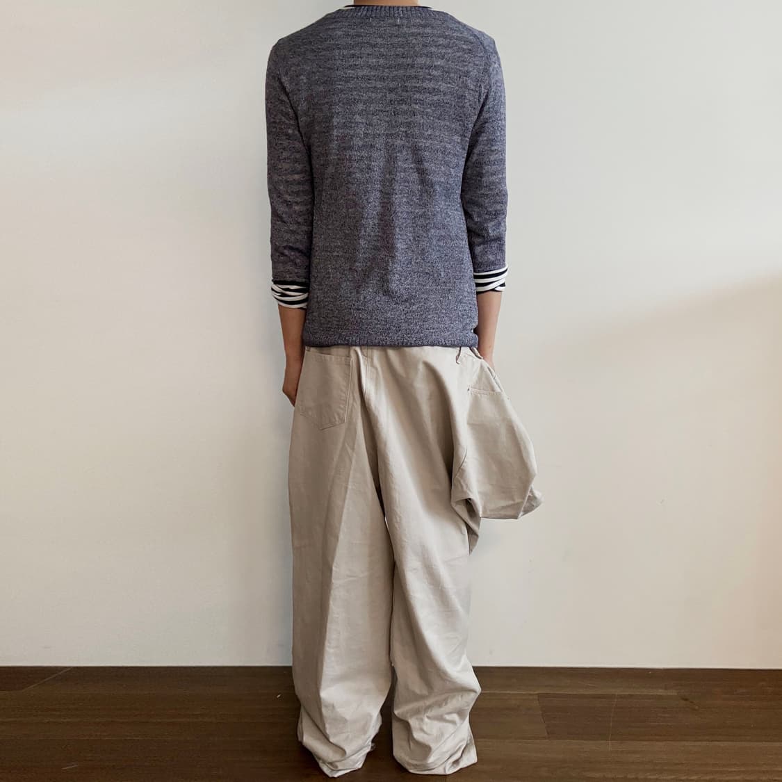 BACK NUMBER Melange Knit V-neck Cardigan 상품이미지7