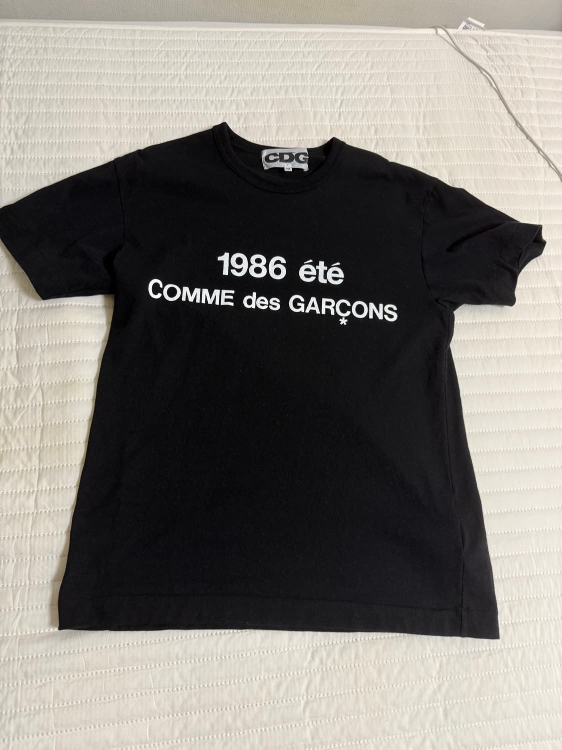 CDG 1986 꼼데가르송 티셔츠 블랙 M 상품이미지3