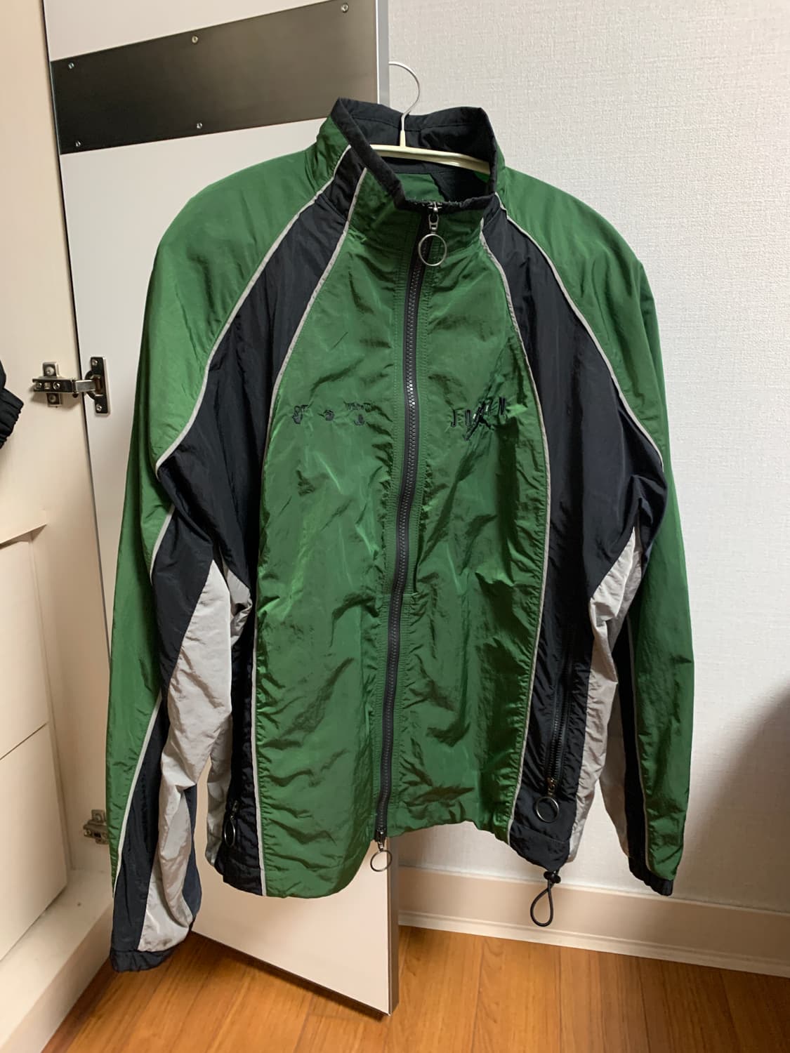 (L) 조던 x 오프화이트 트랙탑 포레스트 그린 상품이미지1