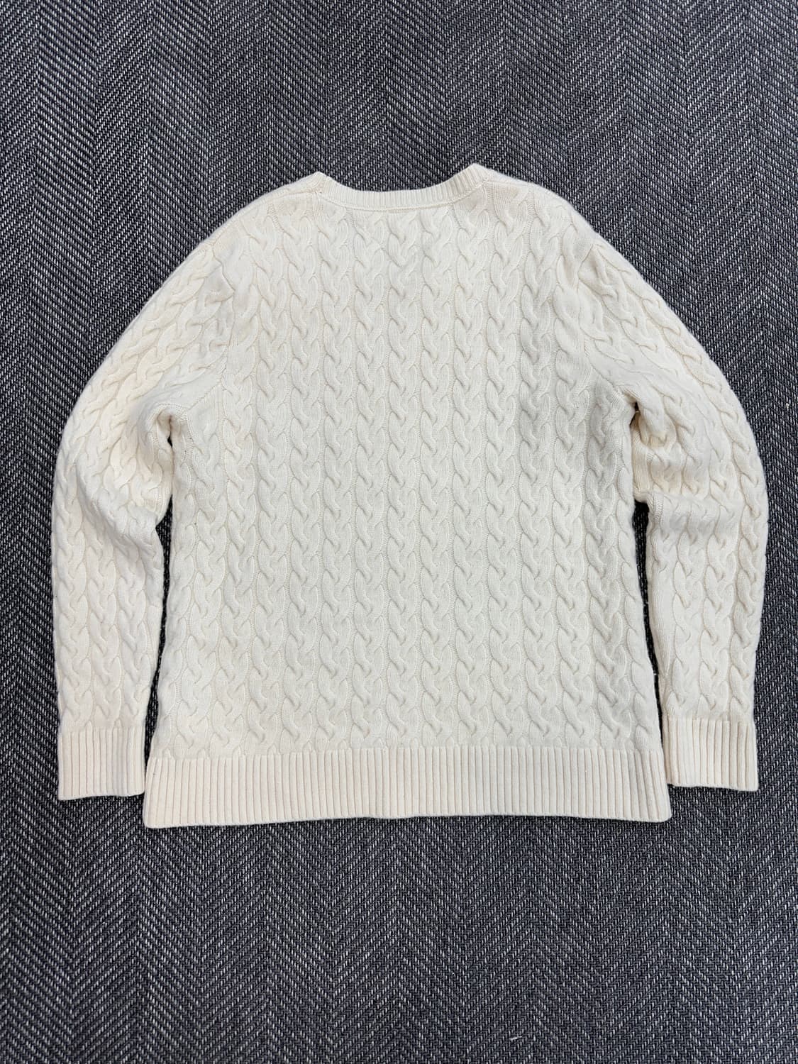 타미힐피거 꽈배기 니트 아이보리 상품이미지5