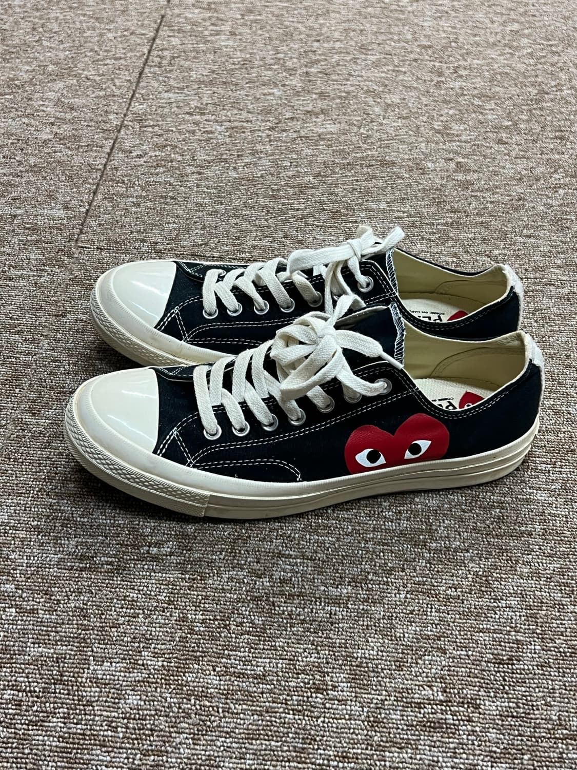 컨버스 x 꼼데가르송 척테일러 로우 블랙 285 상품이미지1