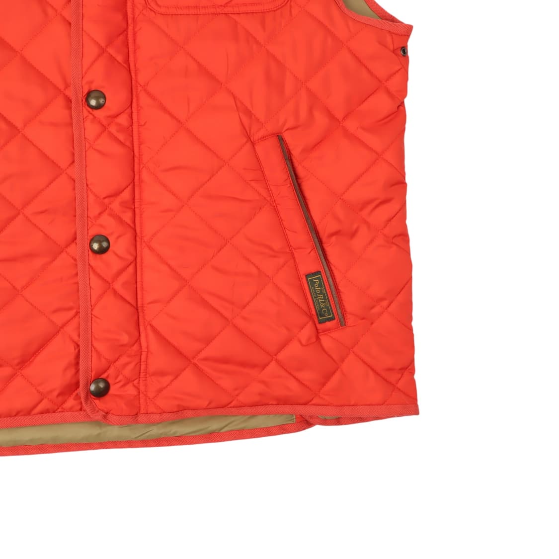 폴로 랄프로렌 오렌지 코듀로이 퀄팅 베스트 상품이미지4