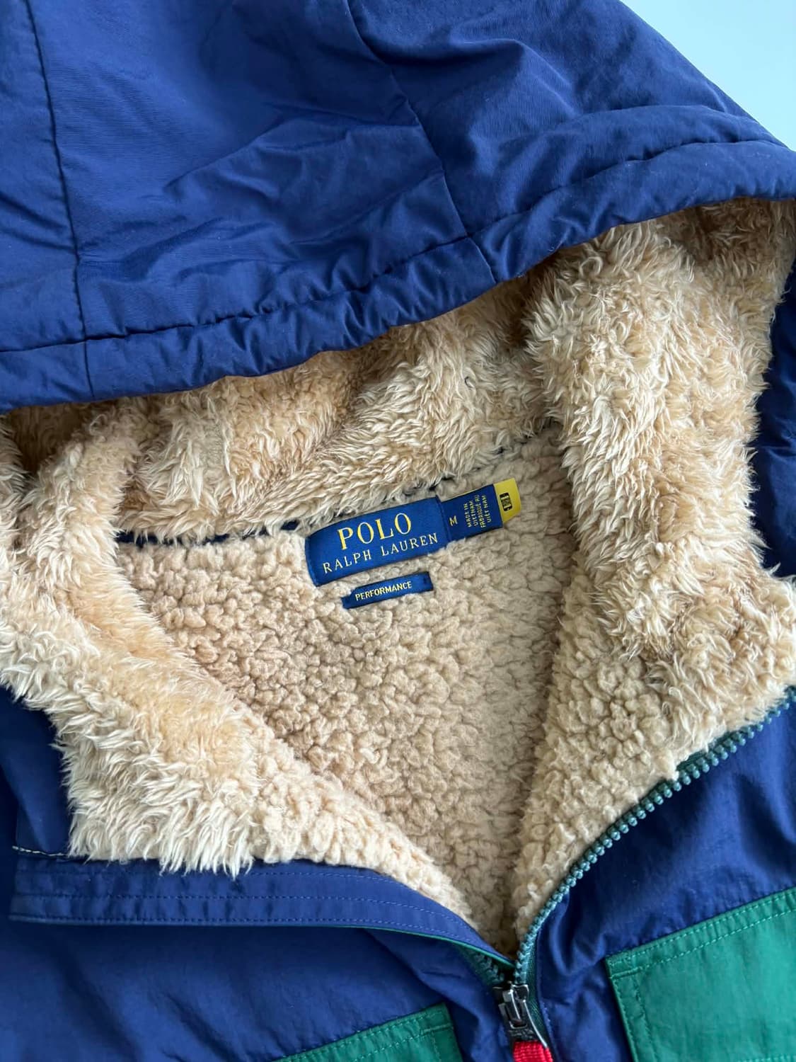 [M] 폴로 랄프로렌 하이브리드 쉐르파 후드티 하프 집업 상품이미지7