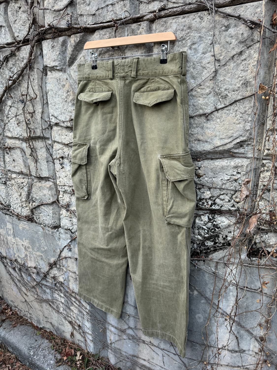 40s 오리지널 프랑스군 m-47 필드 팬츠 전기형 32 상품이미지4