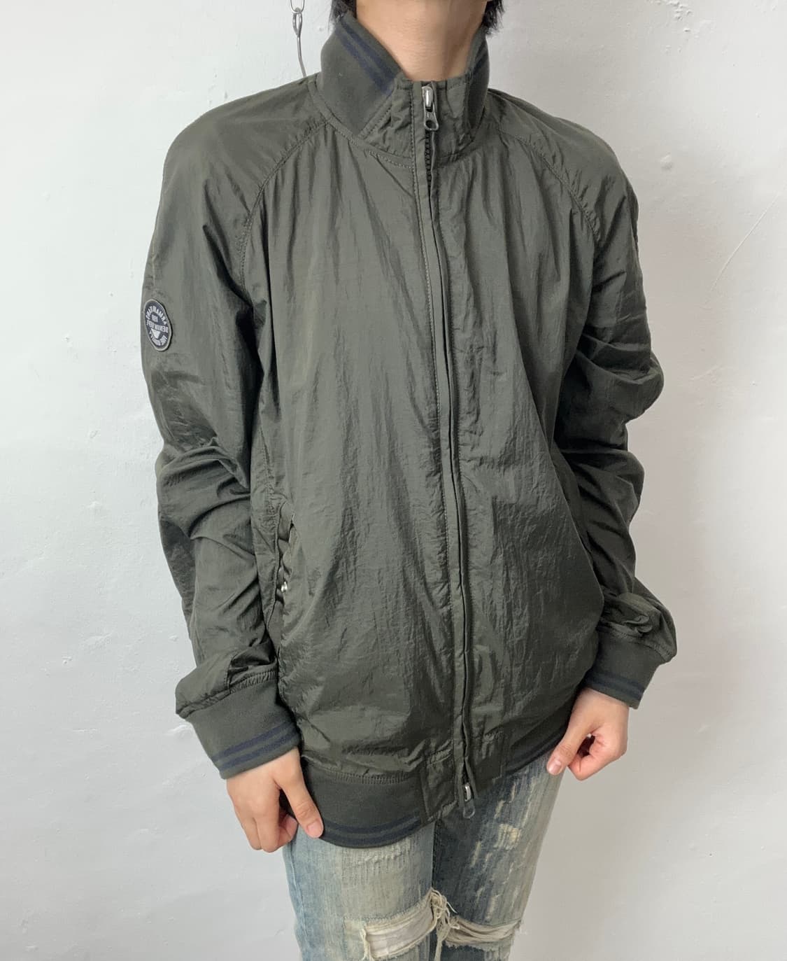 Armani Jeans Khaki Tech Stretch Zip Jack 상품이미지1
