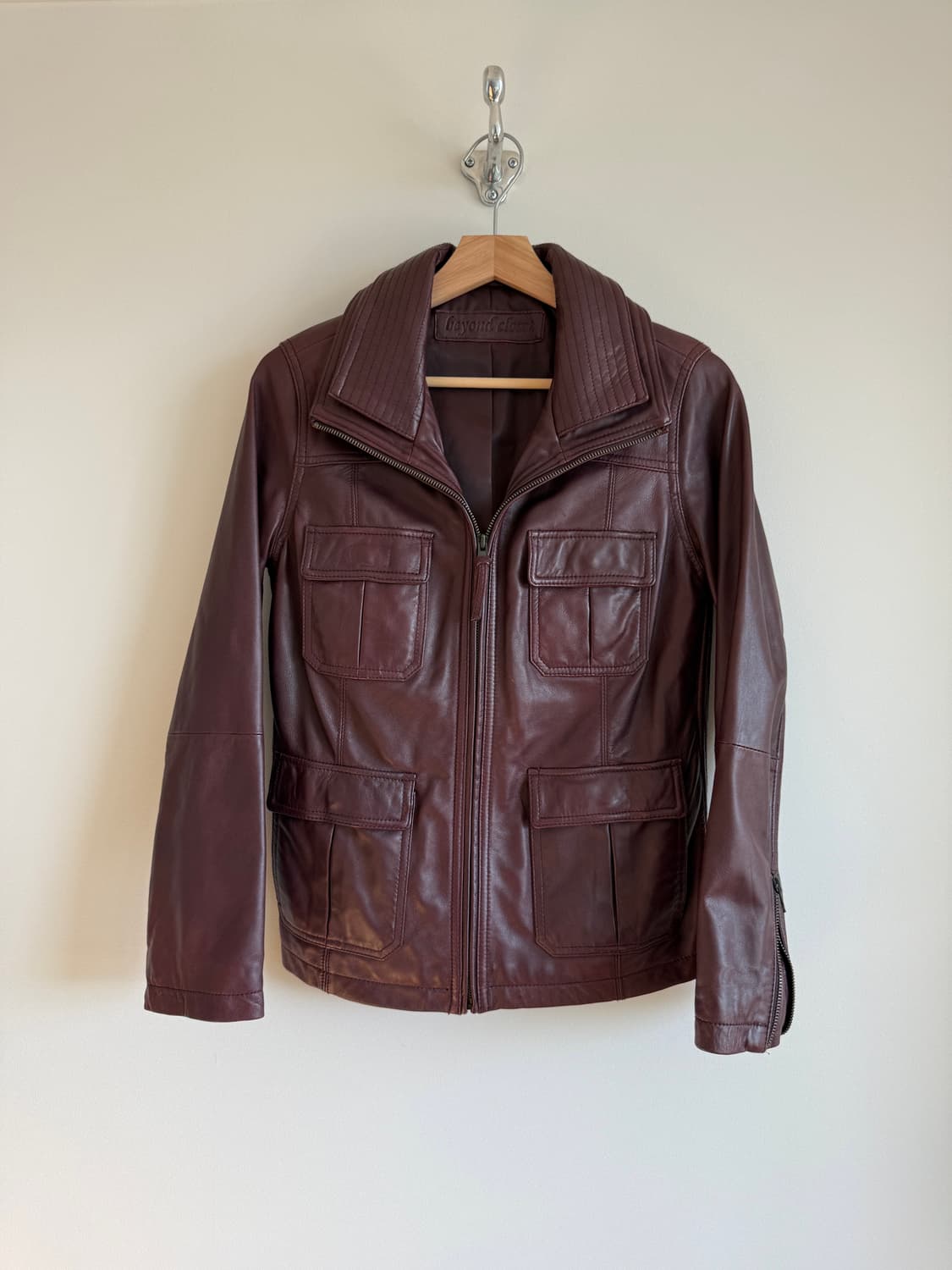 Pre owned 램스킨 레더 자켓 상품이미지1