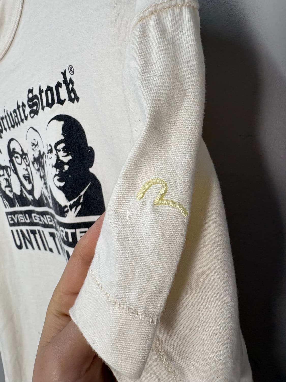 에비수 빈티지 빅프린팅 반팔 A3504 상품이미지4