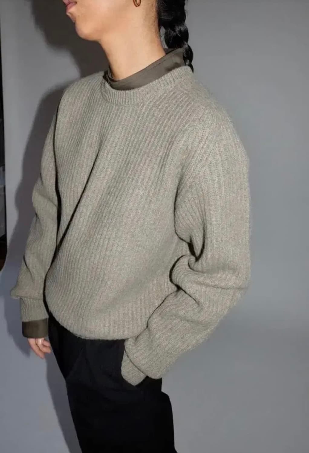 cristaseya CASHMERE & WOOL 레글런 스웨터 상품이미지1