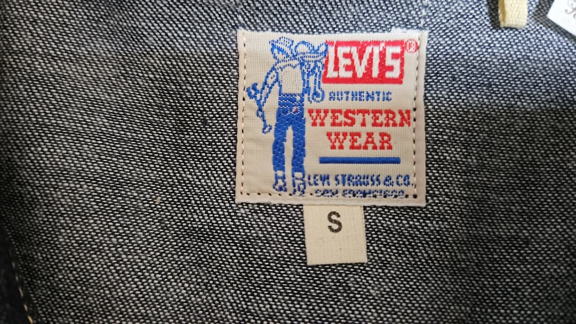 리바이스 LVC 1955 쏘우투스 데님 셔츠 리지드 S 상품이미지6