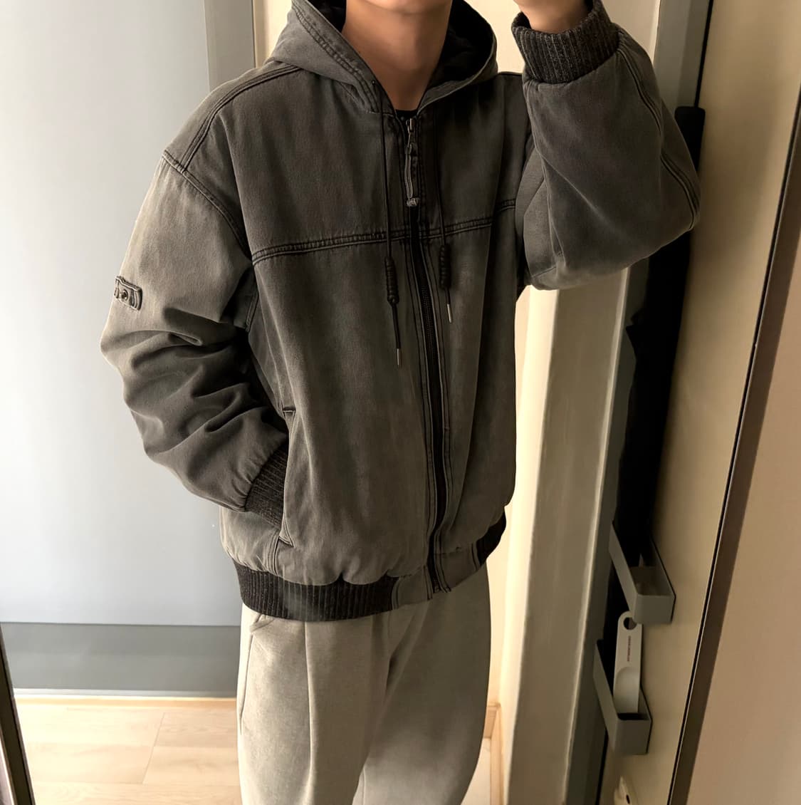 시리즈 봄버 후드 자켓 상품이미지5