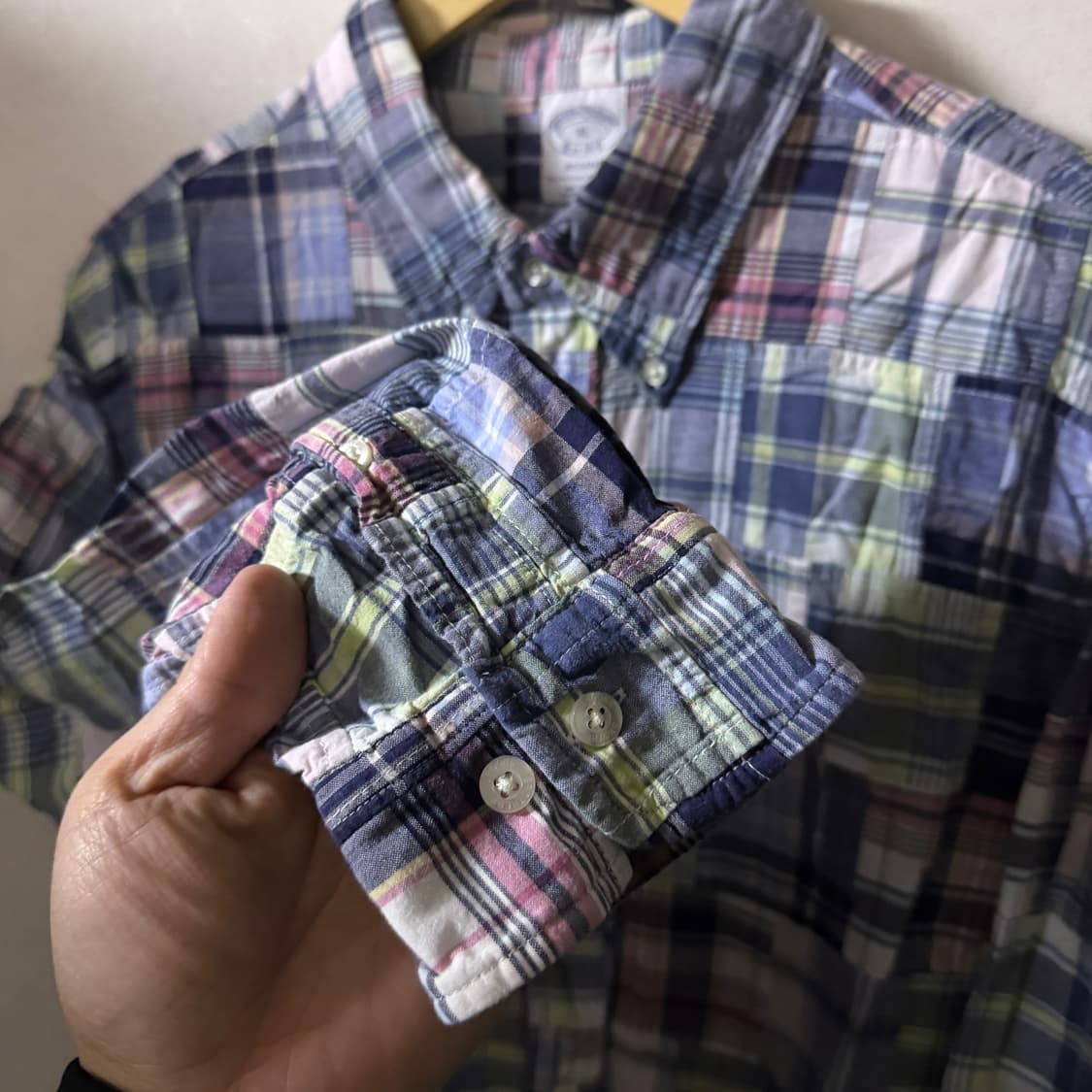 브룩스브라더스 남성 패치워크 패턴 셔츠 XL (남성 105) 상품이미지4