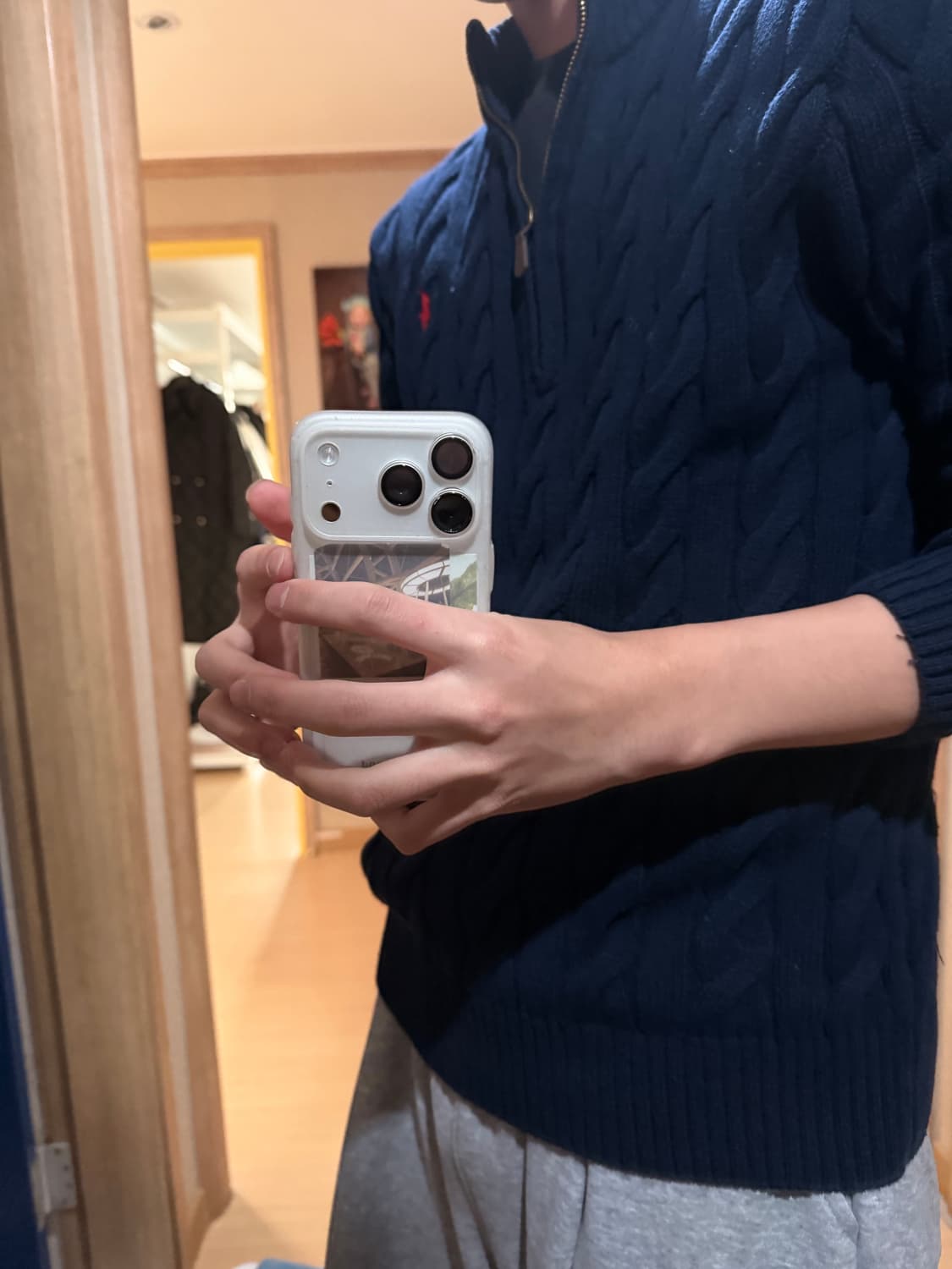 폴로니트 반집업 S 상품이미지3