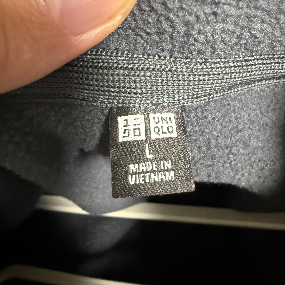 유니클로 후리스 반집업 신칠라 플리스 L 다크그레이 상품이미지3