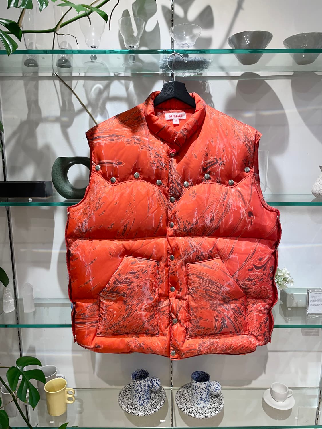 MASU awmarbel bandana puffer vest 상품이미지1