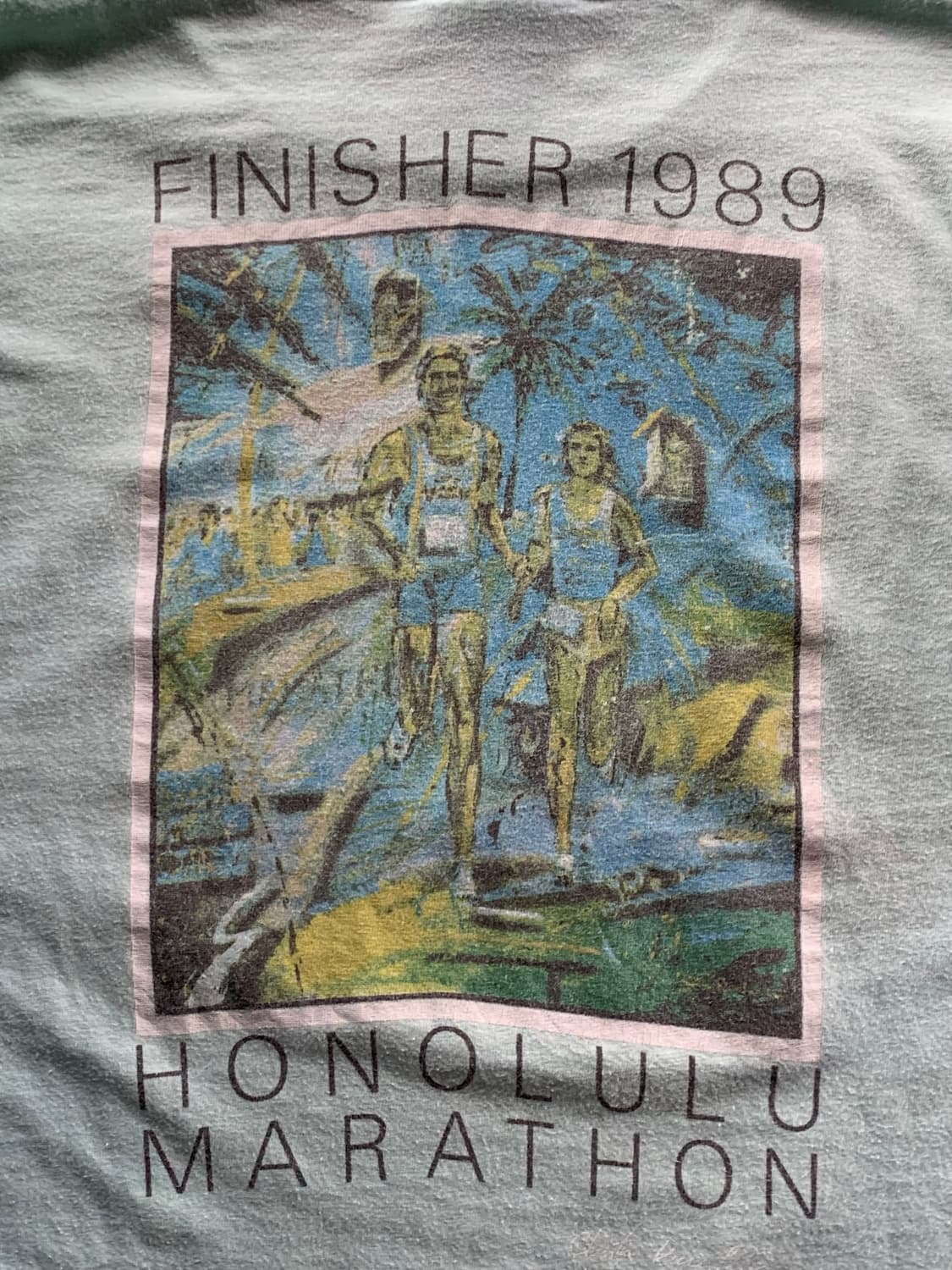 1989 호놀룰루 마라톤 피니셔 티셔츠 상품이미지7