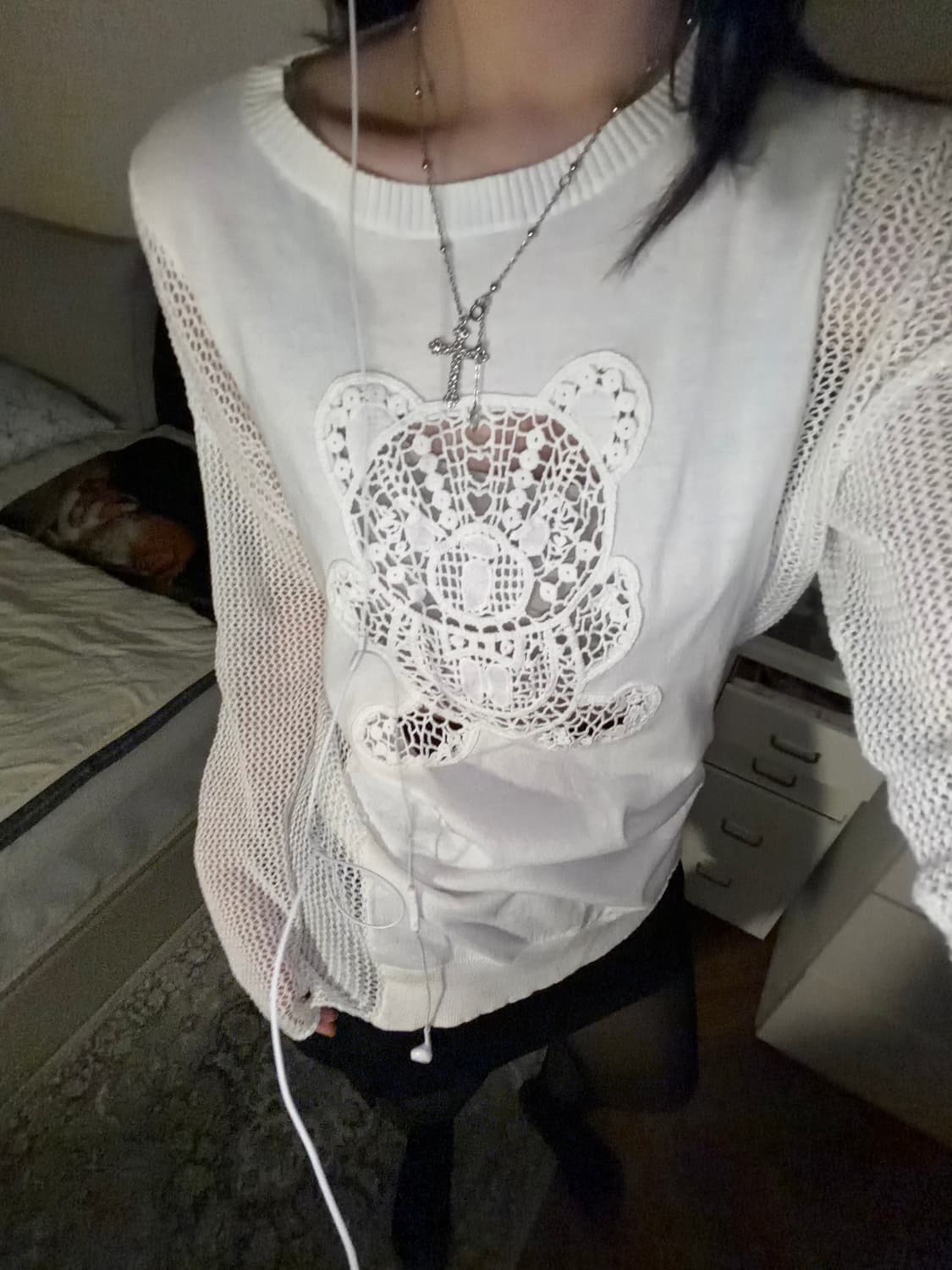 히스테릭글래머 퍽베어 크로셰 니트 상품이미지1