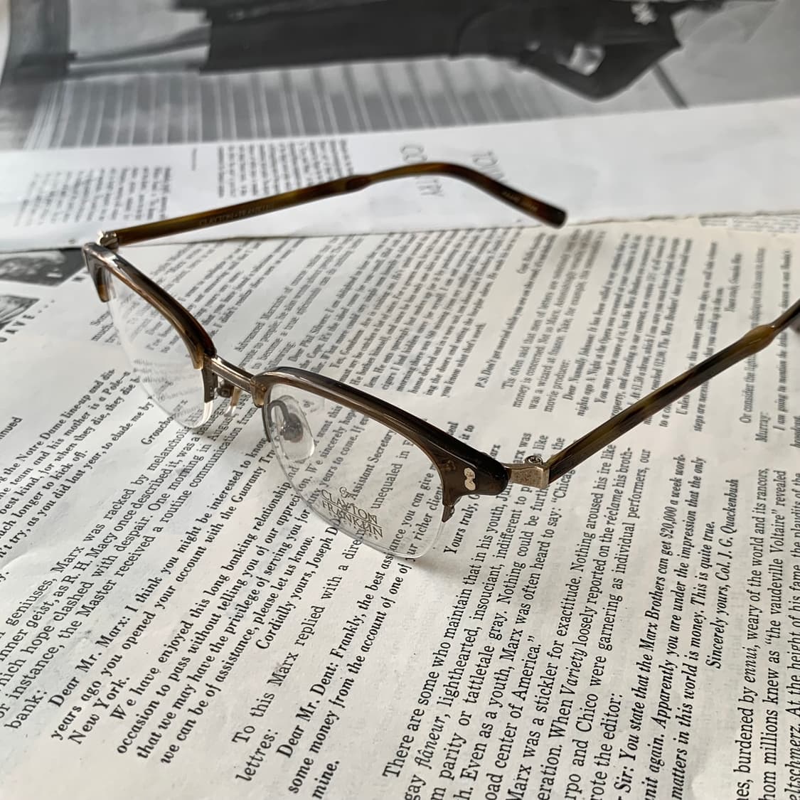 862 클레이튼 프랭클린 데드스탁 빈티지 하금테 브라운 일본제 남녀공용  상품이미지10