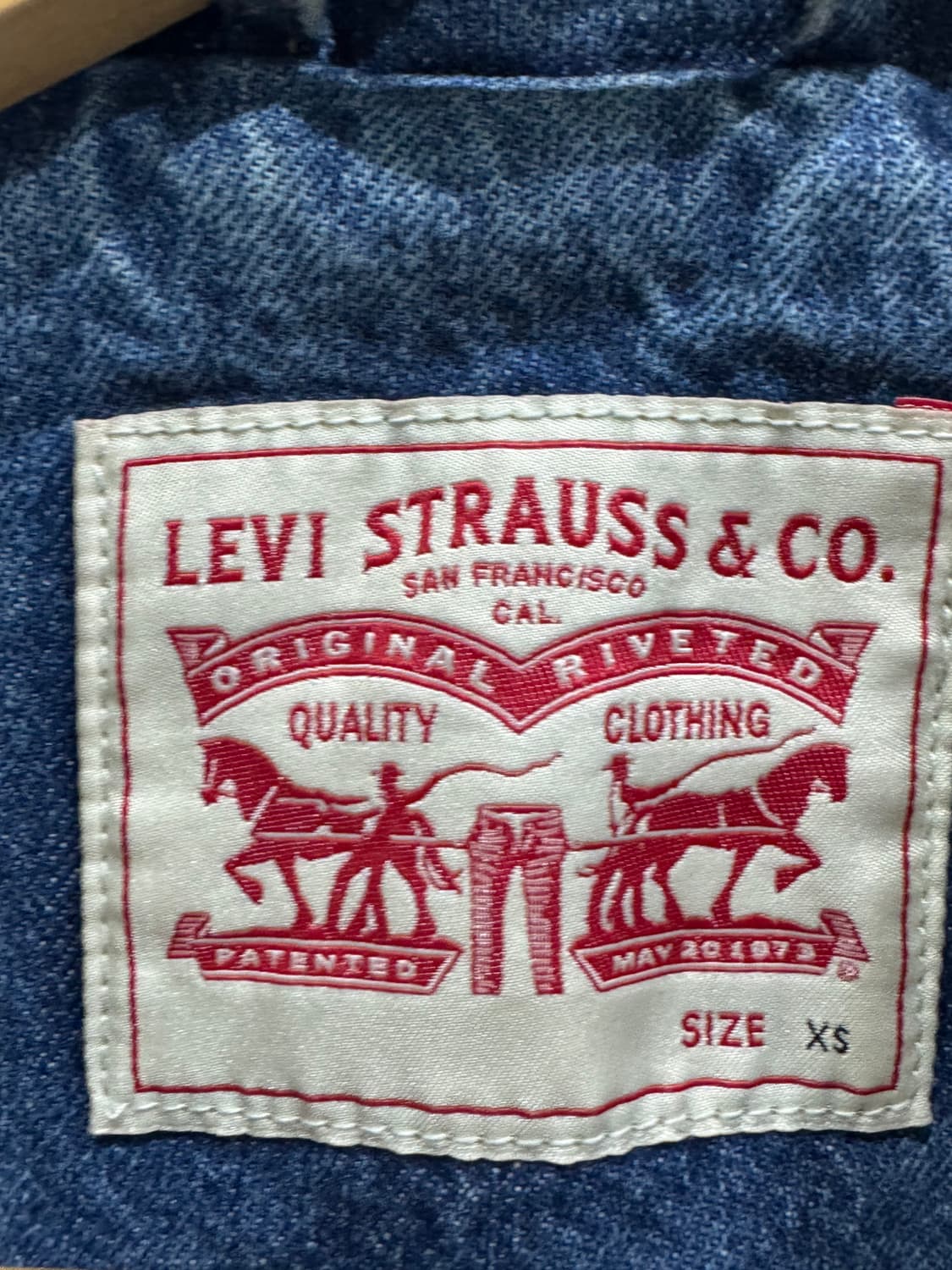 리바이스 LEVI'S 여성 샬롯 데님 코트 XS 상품이미지4