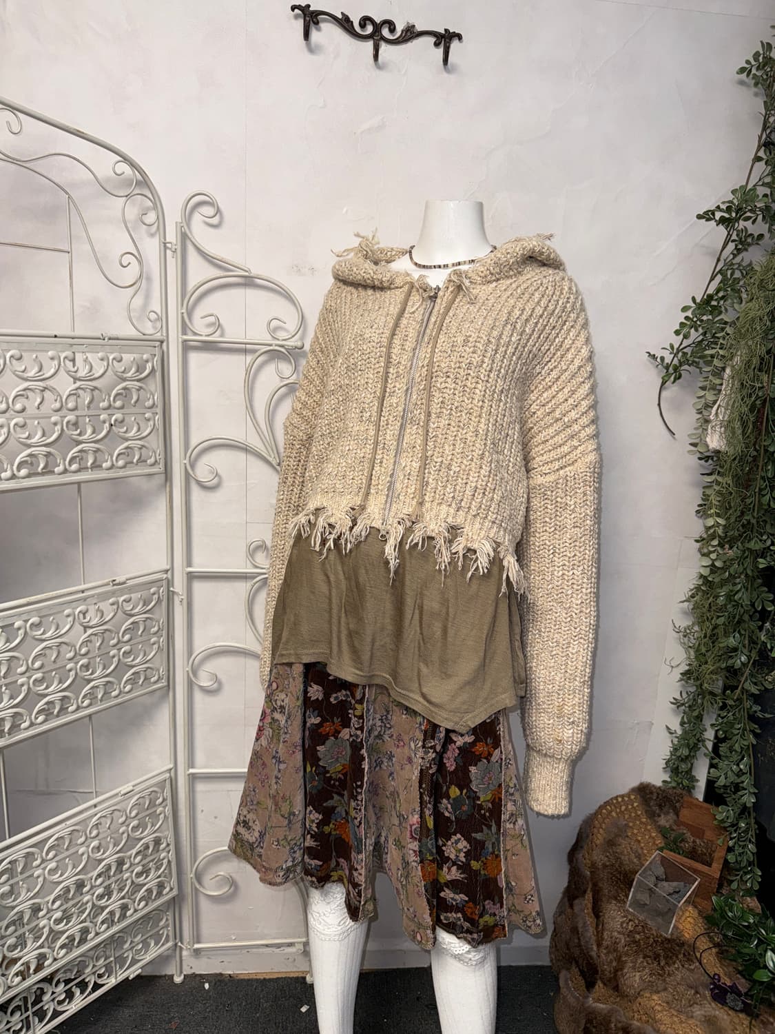 GATELESS Lip zip-up beige 상품이미지6