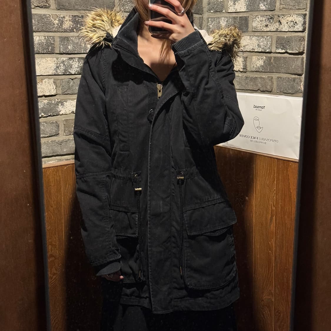 M) GARAGE 개러지 퍼 트리밍 파카 야상 점퍼 상품이미지10