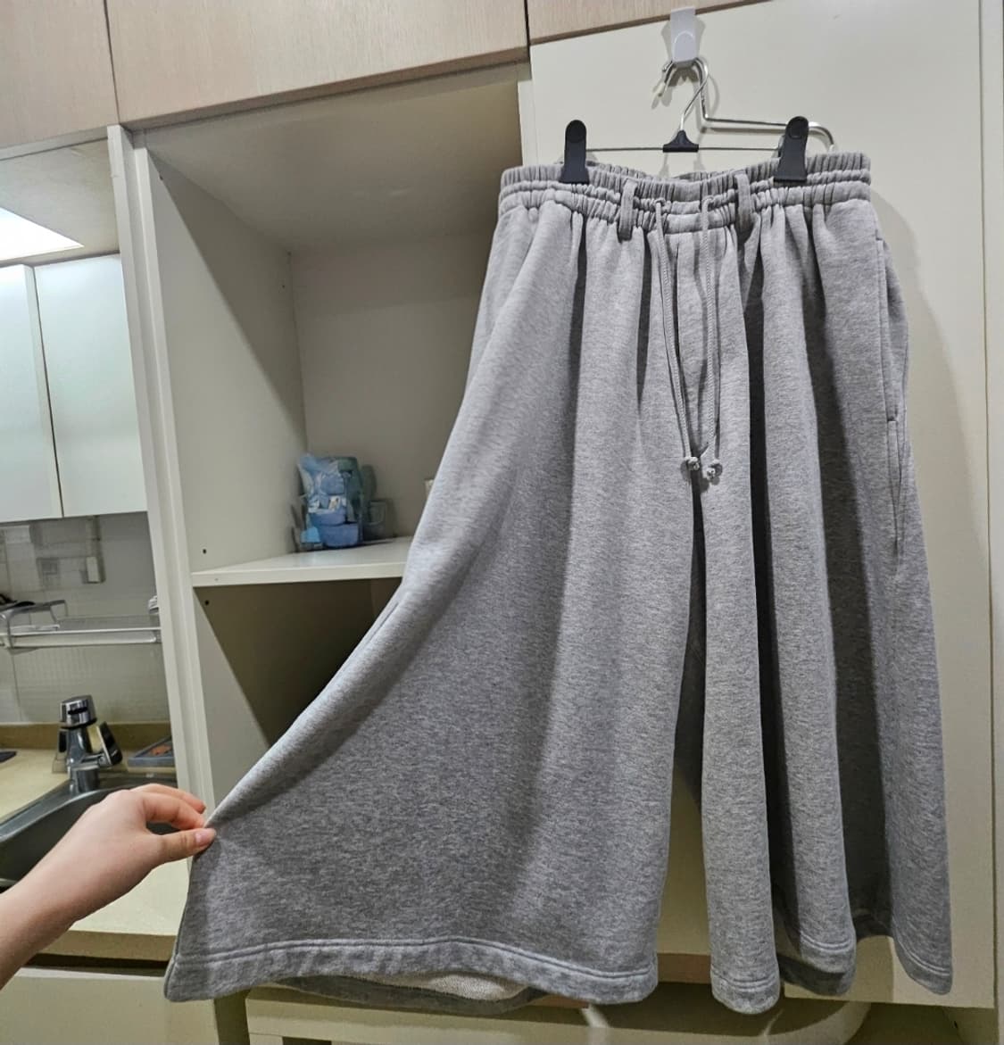 요지야마모토 S'YTE 프렌치 테리 큘롯 팬츠 (Grey/M) 상품이미지5