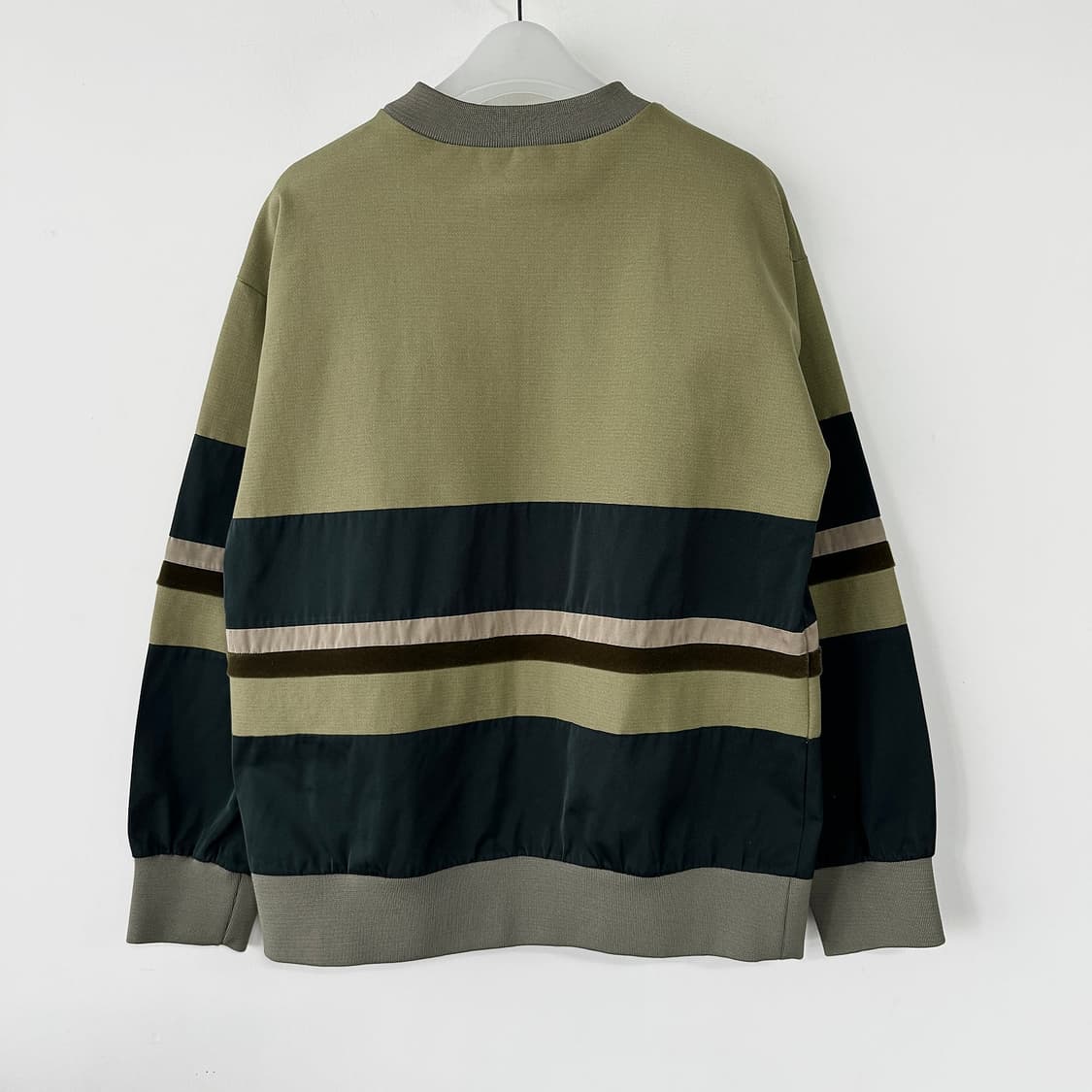 하쉬 HACHE 텍스처 블록 맨투맨 상품이미지4